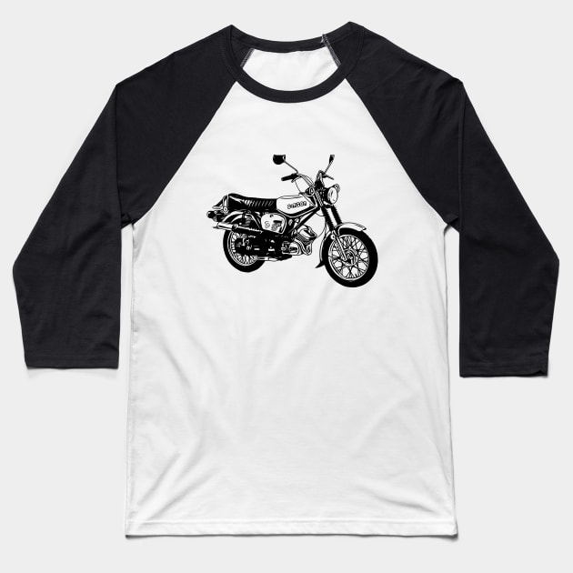 simson Baseball T-Shirt by Ntdesignart